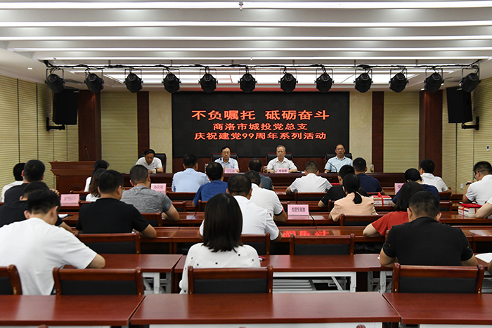 市城投黨總支舉辦“不負囑托 砥礪奮斗” 慶祝建黨99周年系列活動